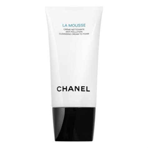 chanel la mousse anti pollution cleansing cream to foam